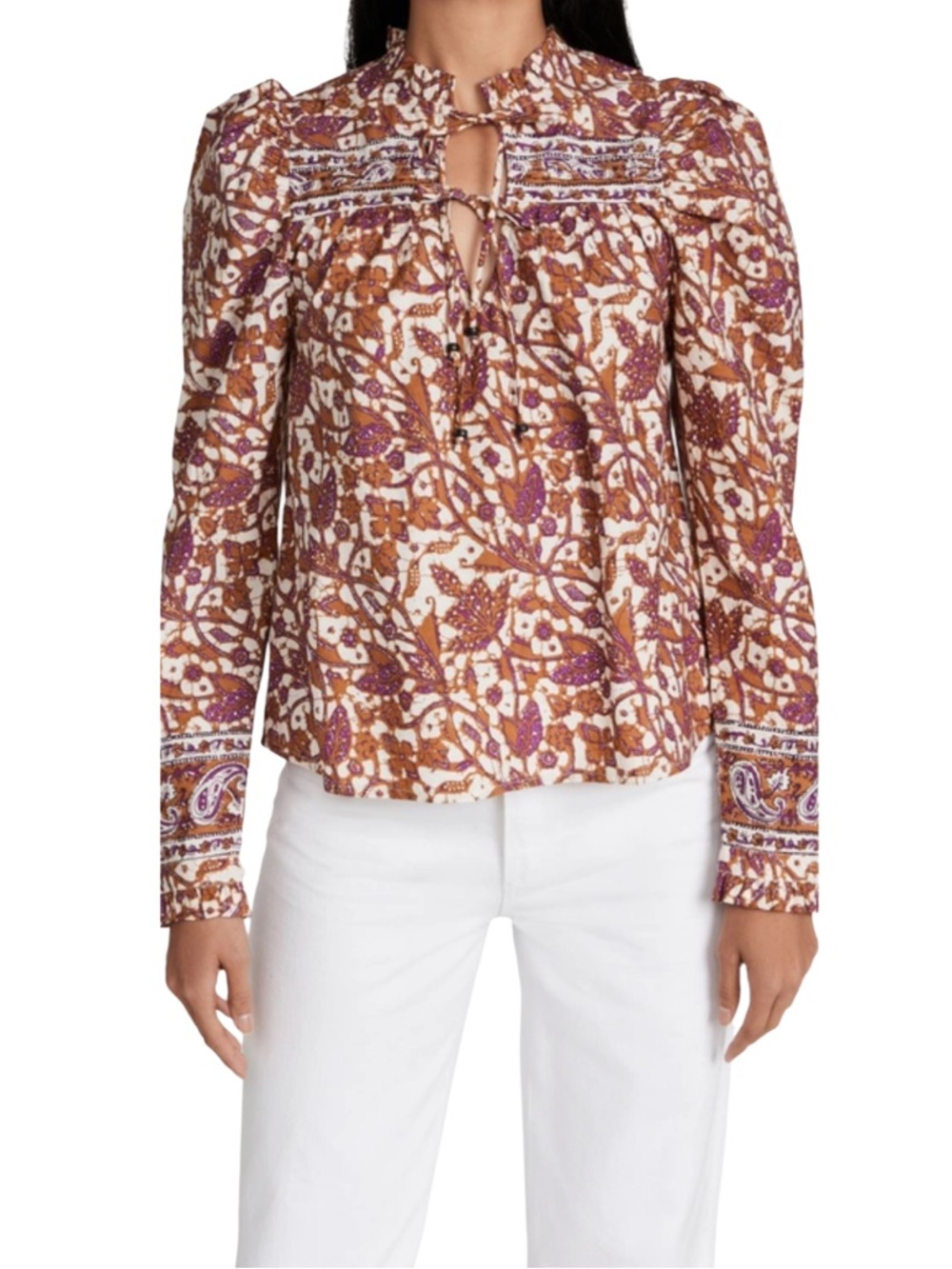 Love The Label Mabel Khaki Top with Ties